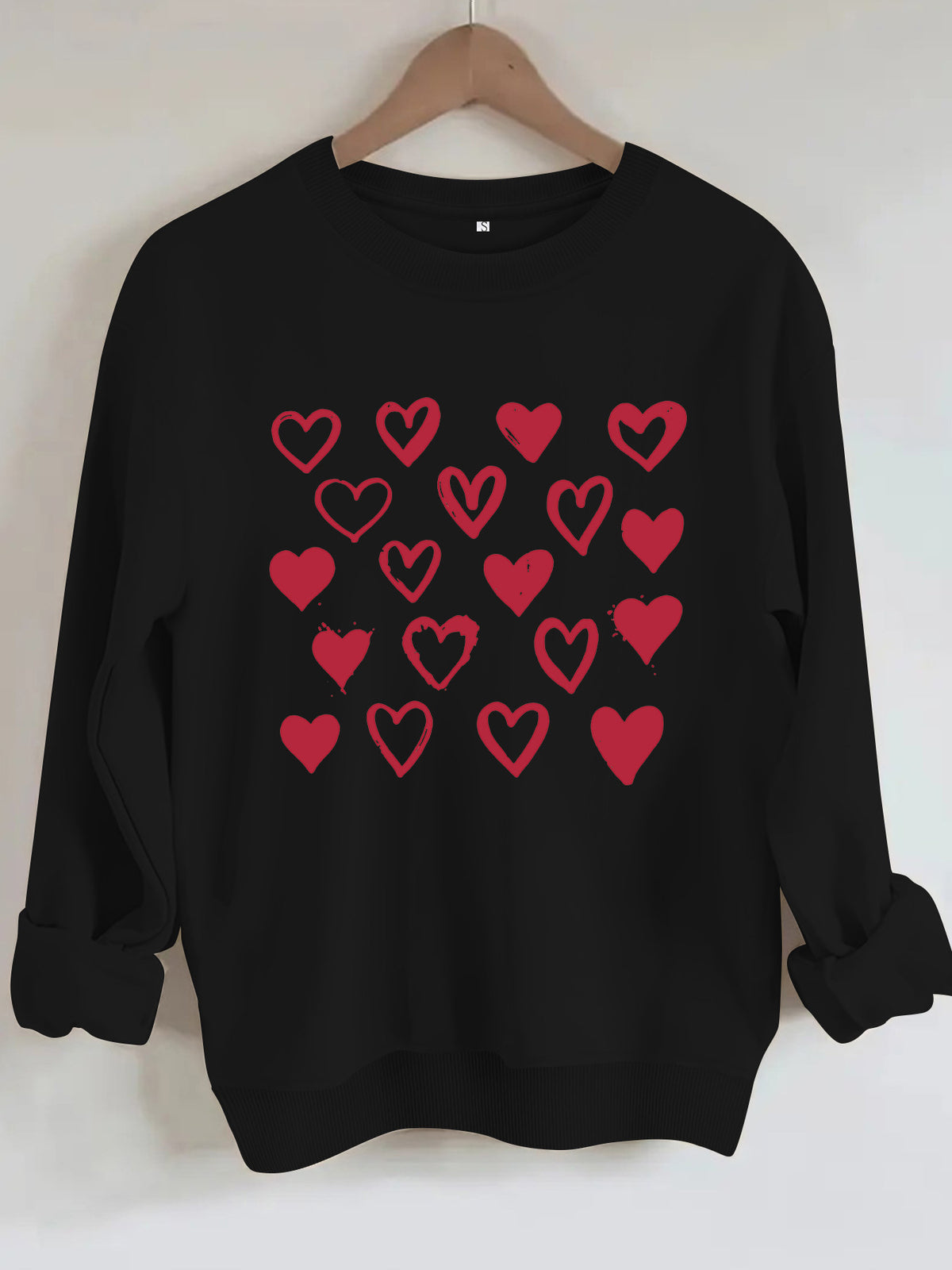Long sleeved fleece hoodie