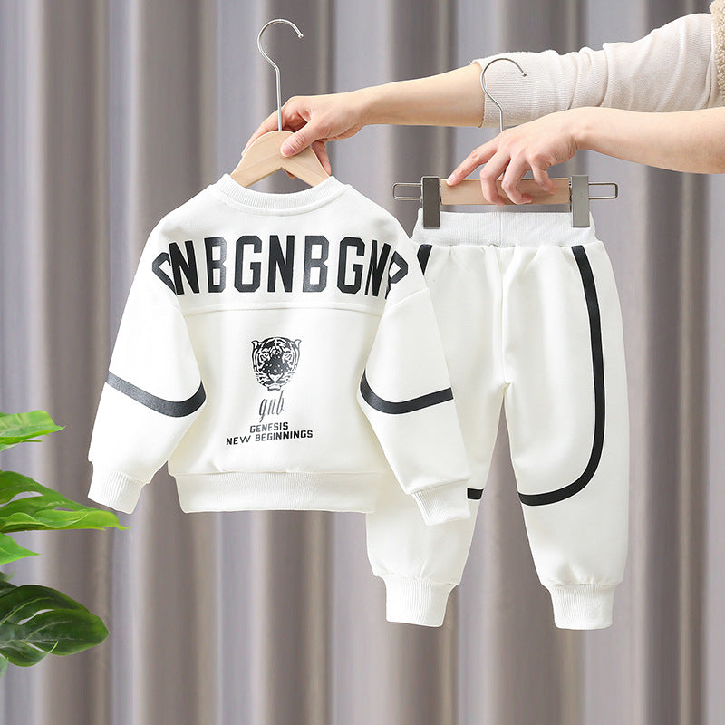 Boys Casual Sports Two-Piece Set Spring Autumn Trendy Outfits