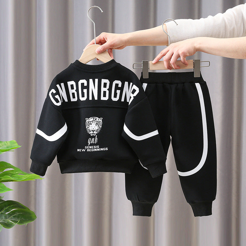 Boys Casual Sports Two-Piece Set Spring Autumn Trendy Outfits