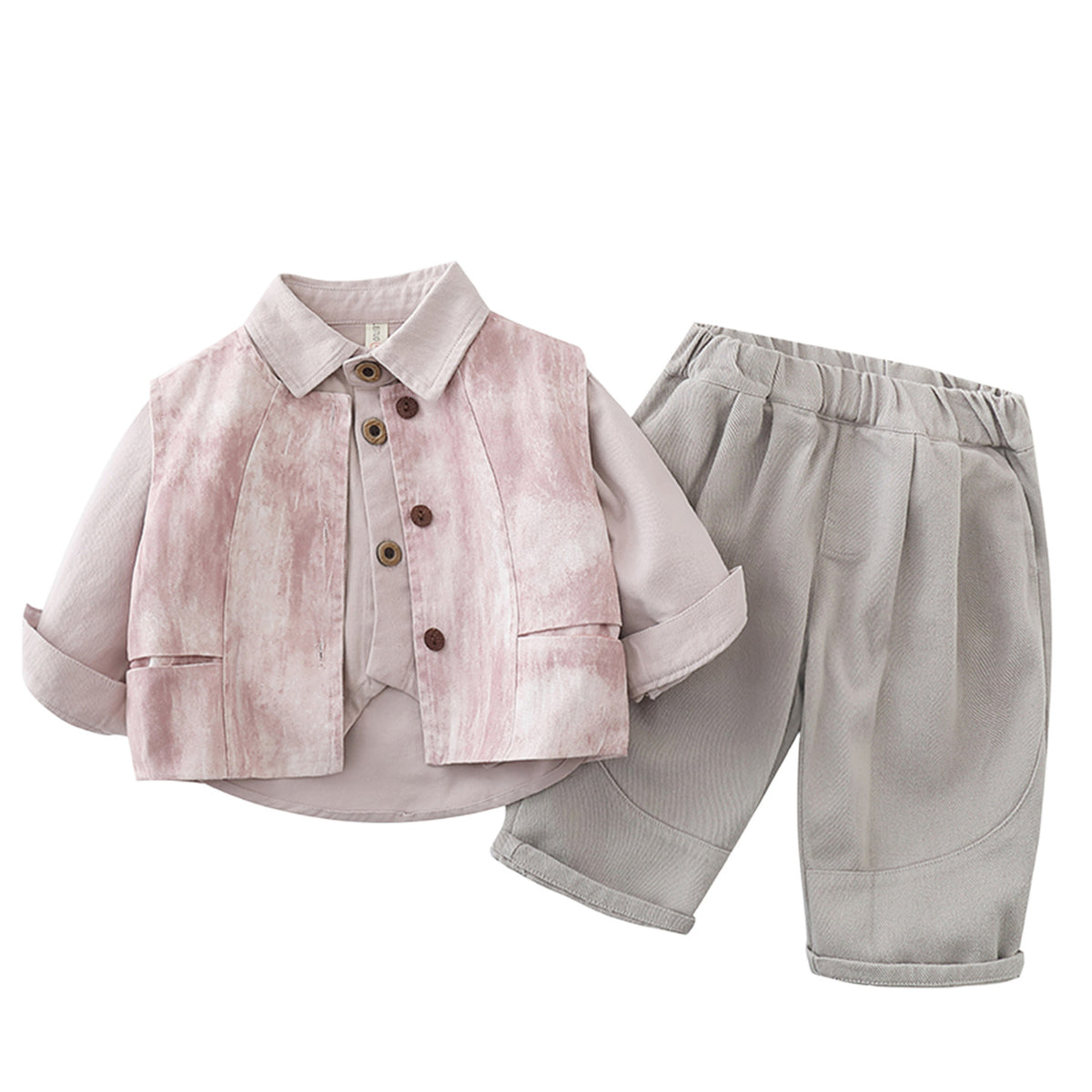 Casual French Chic 3-Piece Set for Boys